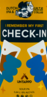 I Remember My First Check-In Brouwerij Dockum Uiltje Brewery